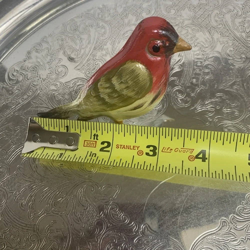 Pier 1 Metal Birds Napkin Ring‎ Holders Multicolor Hand painted Lot Of 4